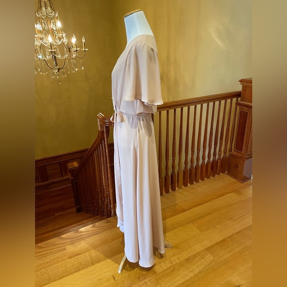 Show Me Your MuMu Sophia Wrap Dress Dusty Blush - Picture 10 of 14